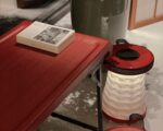 Folding Table and Two Stools with Light