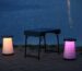 Folding Table and Two Stools with Light