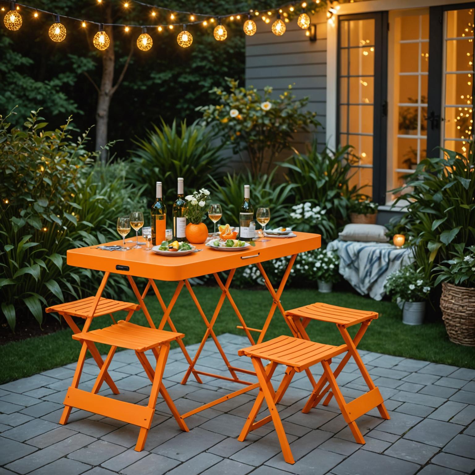 Folding table stools, Lighted folding stools, Folding Table Stools with Light, Folding Table , Stools with Light